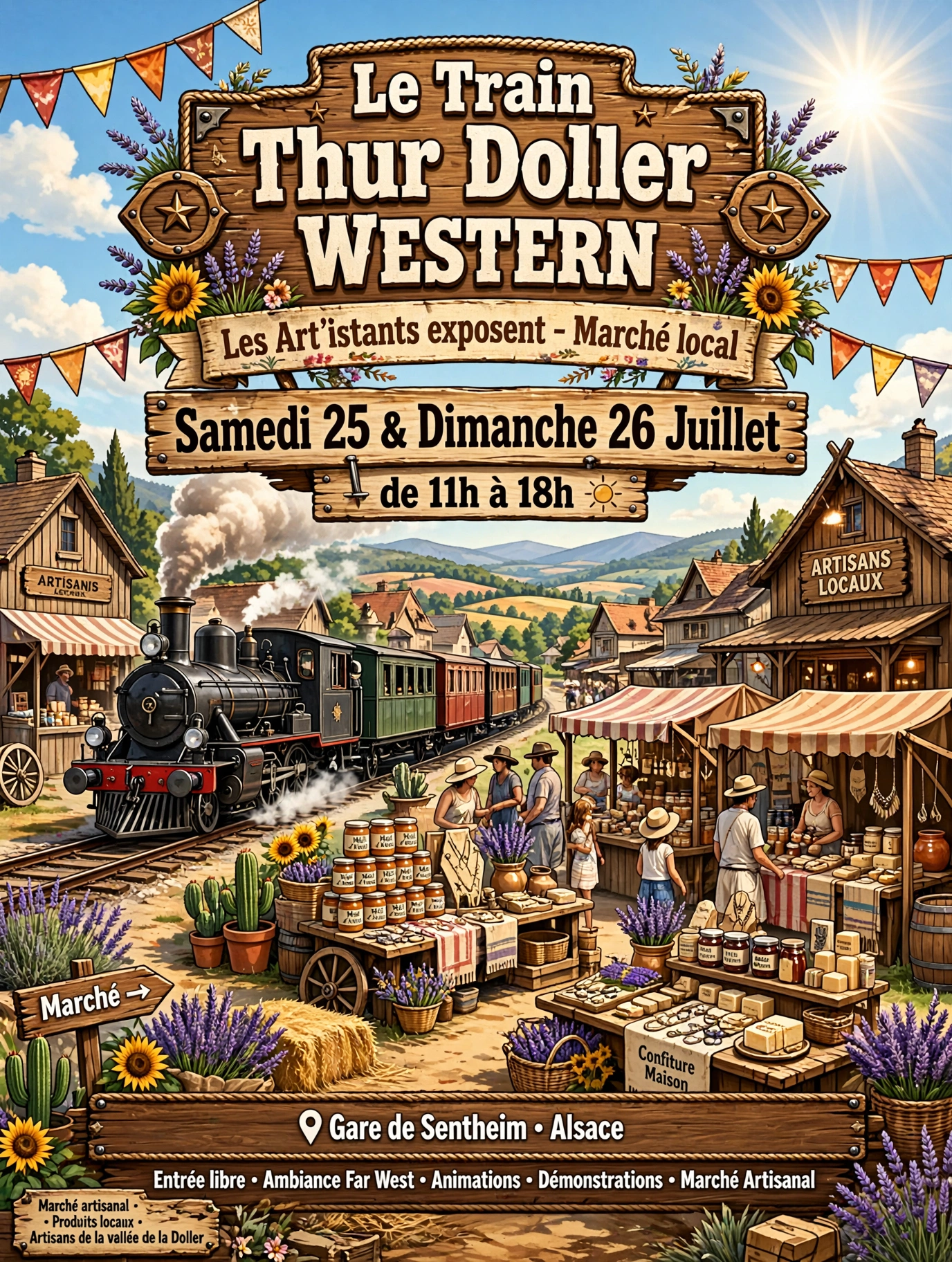 Affiche Marché du Train Western